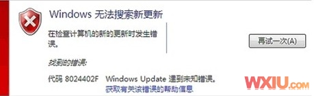 Win 7��װ���³���8024402f�������