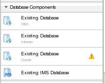 δ�������ݿ�ģʽ����ʱ Virtual Application Builder �еĿ������ݿ����